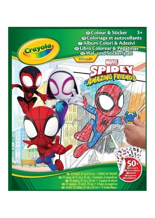 Kolorowanka z naklejkami Spidey i super-kumple