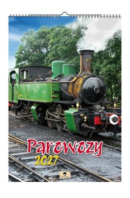 Kalendarz 2027 A3 ścienny parowozy