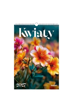 Kalendarz 2027 A3 ścienny Kwiaty