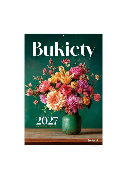 Kalendarz 2027 A4 ścienny Bukiety