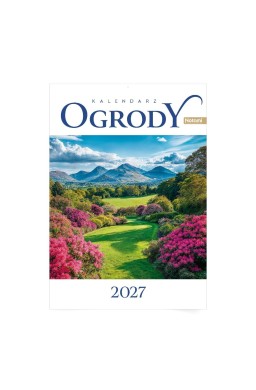 Kalendarz 2027 A4 ścienny Ogrody