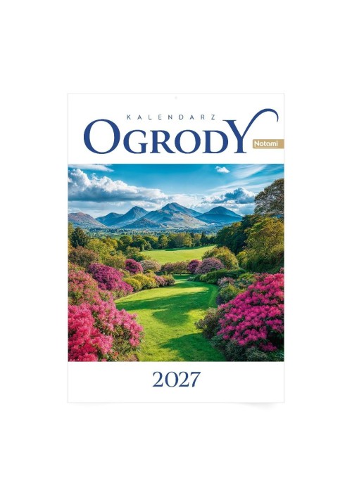 Kalendarz 2027 A4 ścienny Ogrody