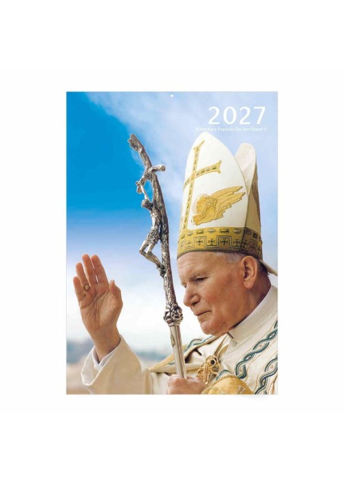 Kalendarz 2027 A4 ścienny Papieski