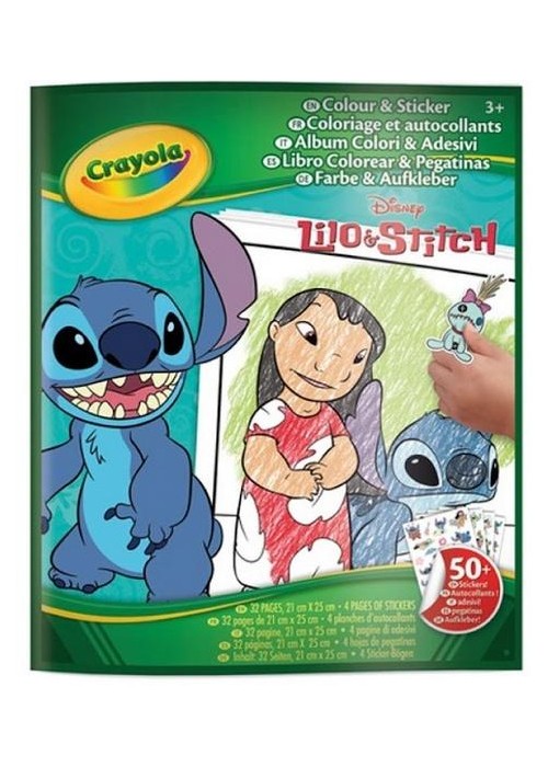 Kolorowanka z naklejkami Lilo i Stitch