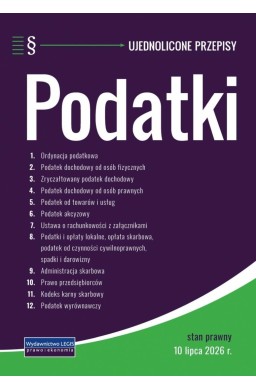Podatki - ujednolicone przepisy