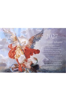 Kalendarz 2027 trójdzielny Św. Michał Archanioł