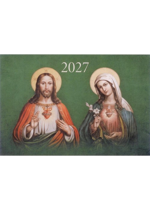 Kalendarz 2027 trójdzielny Serce Jezusa...
