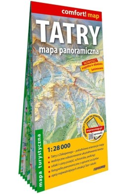 Comfort! map Tatry mapa - panoramiczna 1:28 000