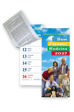 Kalendarz 2027 tyg. magnes Dom Zdrowie Rodzina