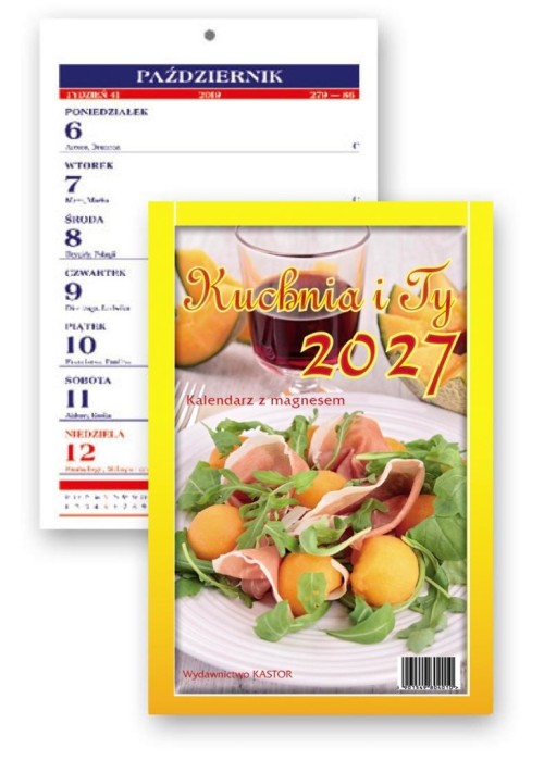 Kalendarz 2027 tyg. magnes Kuchnia i Ty