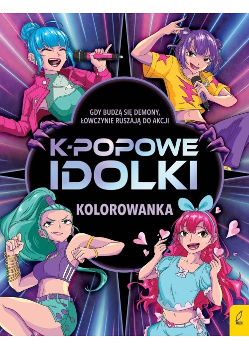 K-popowe idolki. Kolorowanka