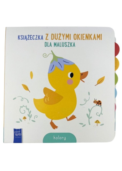Książeczka z dużymi okienkami dla maluszka. Kolory