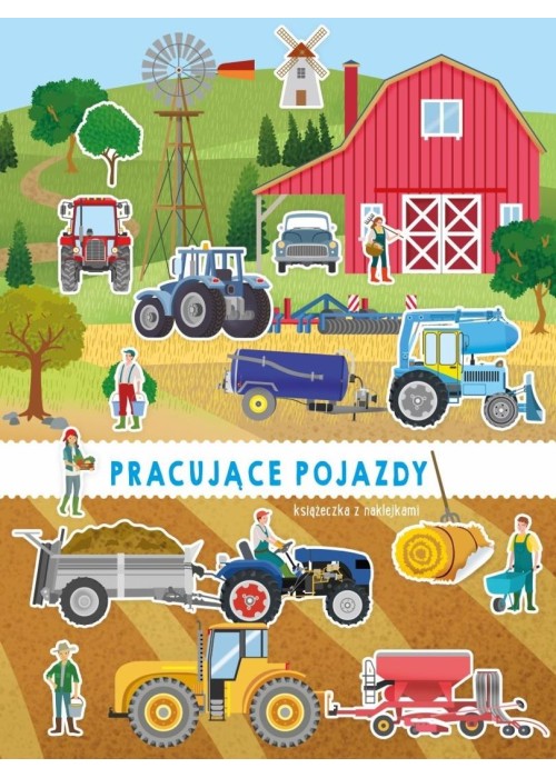 Pojazdy z naklejkami. Pracujące pojazdy