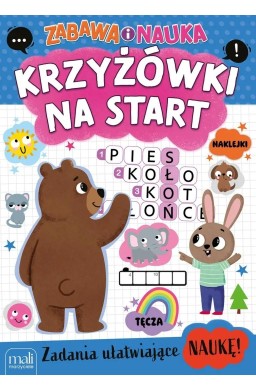 Kolorowanka zabawa i nauka. Krzyżówki na start