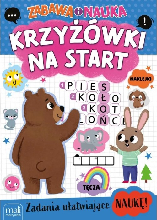Kolorowanka zabawa i nauka. Krzyżówki na start