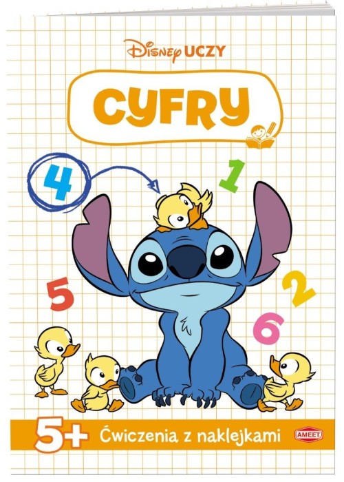 Disney uczy. Stitch. Ćwiczenia z naklejkami Cyfry