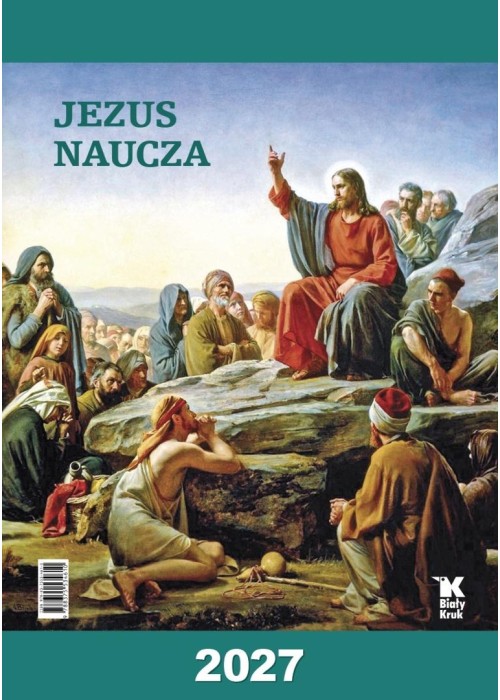 Kalendarz 2027 ścienny Jezus naucza