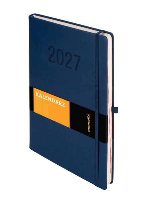 Kalendarz 2027 Memofix A4 DNS granatowy