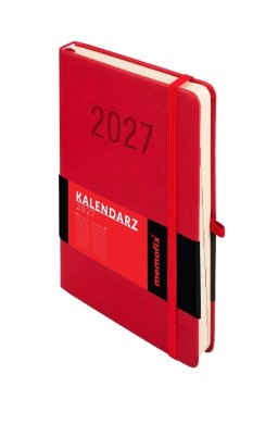 Kalendarz 2027 Memofix A5 DNS czerwony