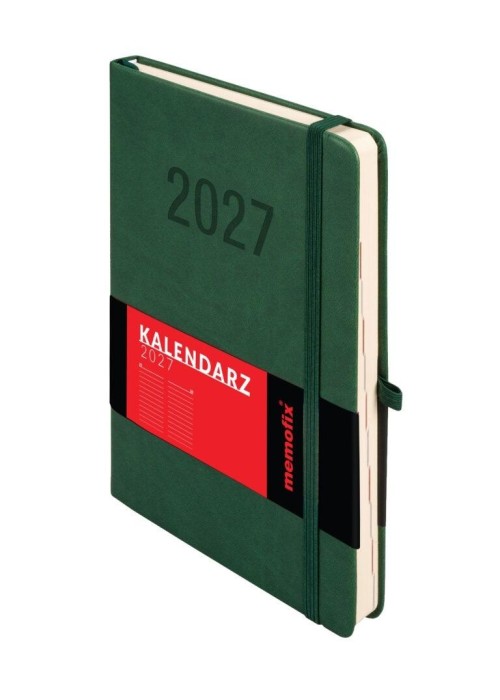 Kalendarz 2027 Memofix A5 DNS zielony