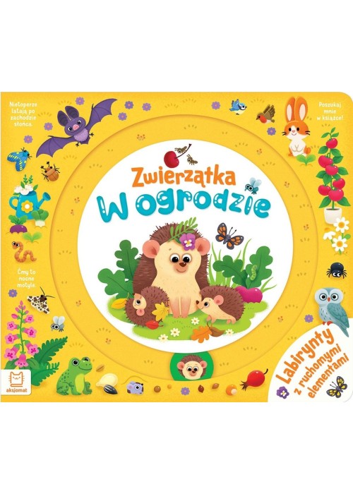 Zwierzątka w ogrodzie. Labirynty z ruchomymi el.