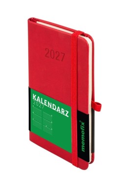 Kalendarz 2027 Memofix A6 TDW czerwony