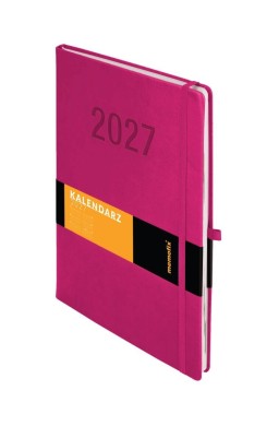 Kalendarz 2027 Memofix A4 TNS Fuksja