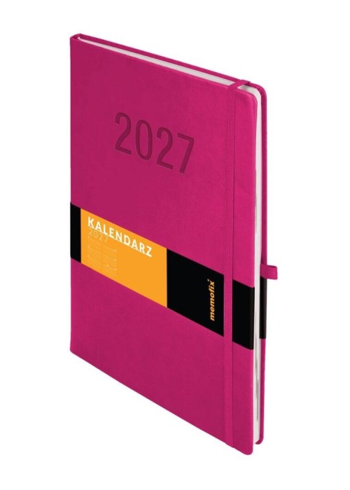 Kalendarz 2027 Memofix A4 TNS Fuksja