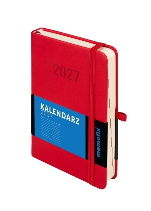 Kalendarz 2027 Memofix B6 DNS czerwony