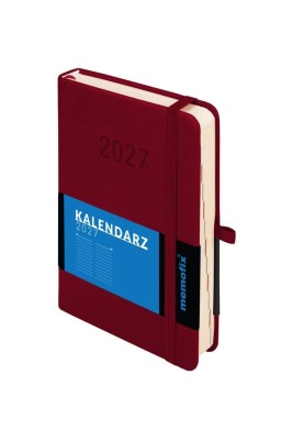 Kalendarz 2027 Memofix B6 DNS bordowy
