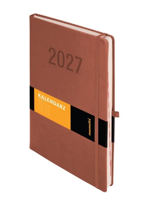 Kalendarz 2027 Memofix A4 DNS mocha mousse