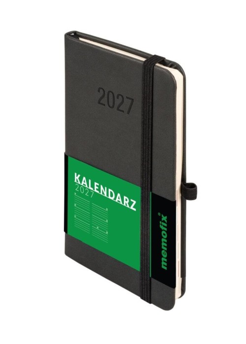 Kalendarz 2027 Memofix A6 TDW czarny