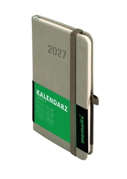 Kalendarz 2027 Memofix A6 TDW oliwkowy