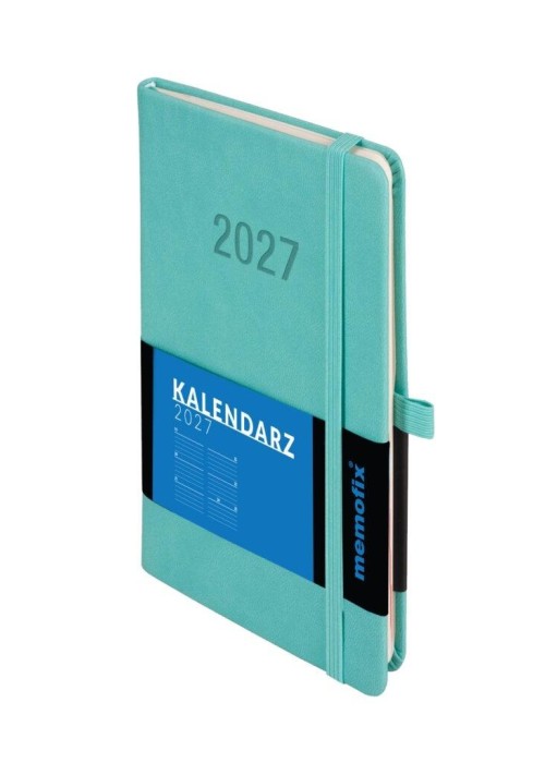 Kalendarz 2027 Memofix B6 TDW turkusowy