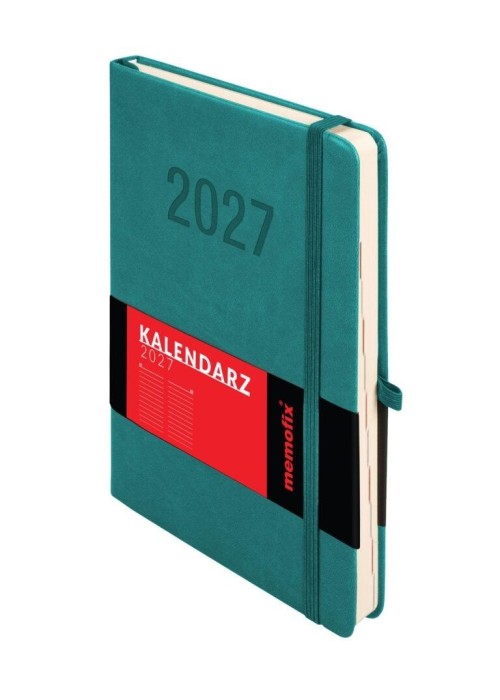 Kalendarz 2027 Memofix A5 DNS turkusowy
