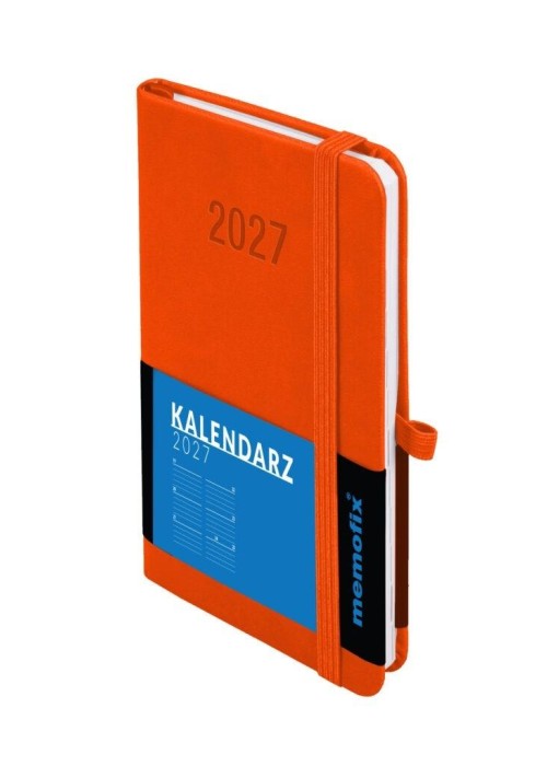 Kalendarz 2027 Memofix B6 TDW pomarańczowy