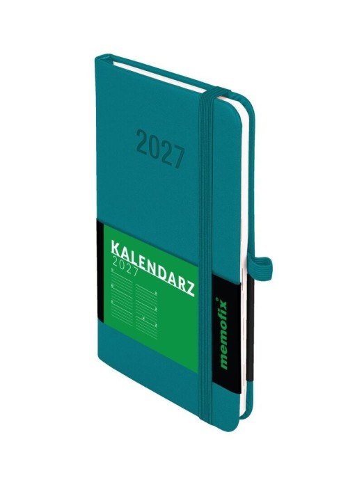 Kalendarz 2027 Memofix A6 TDW turkusowy