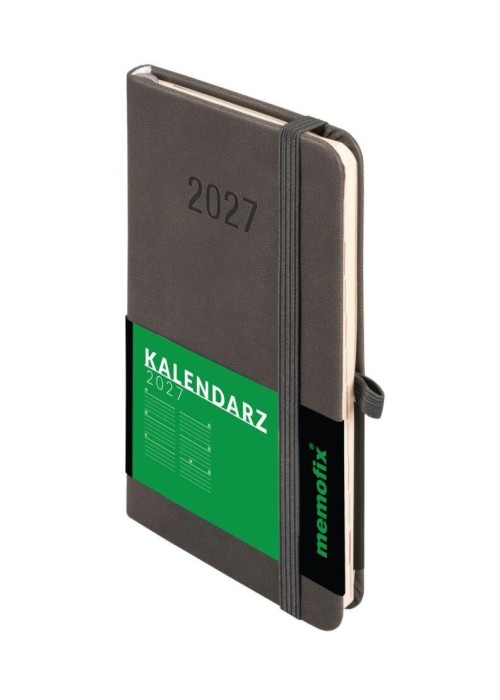 Kalendarz 2027 Memofix A6 TDW grafitowy