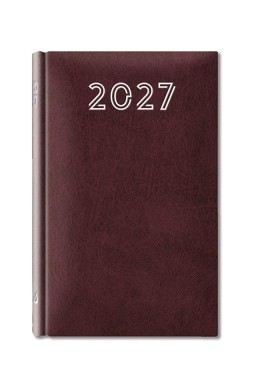 Terminarz 2027 B7 Standard bordowy