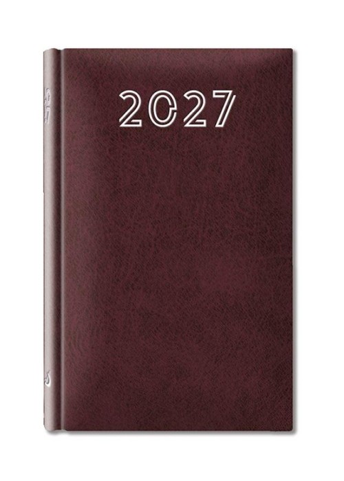 Terminarz 2027 B7 Standard bordowy