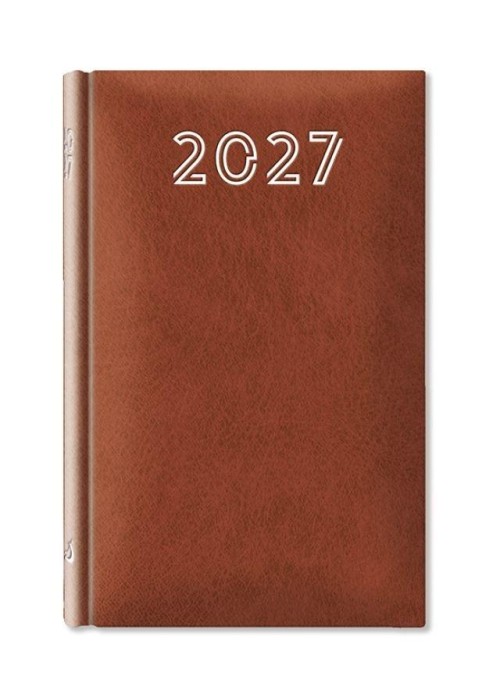 Terminarz 2027 B7 Standard brązowy