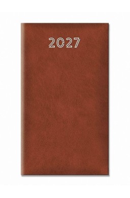 Terminarz 2027 tygodniowy standard brązowy