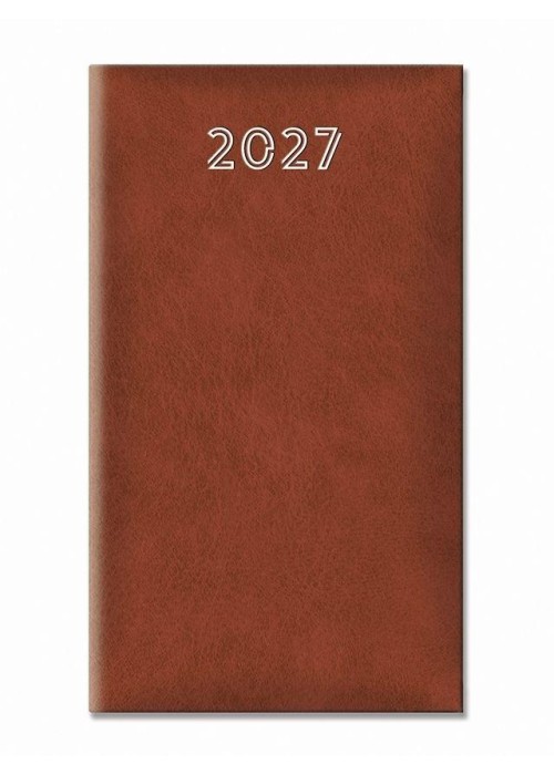 Terminarz 2027 tygodniowy standard brązowy