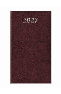 Terminarz 2027 tygodniowy standard bordowy