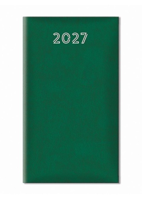 Terminarz 2027 tygodniowy standard zielony