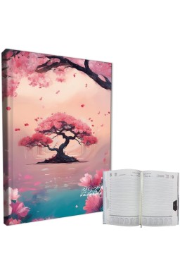 Kalendarz 2027 A5 dzienny sb/nd osobno Sakura