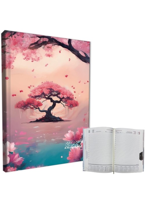 Kalendarz 2027 A5 dzienny sb/nd osobno Sakura
