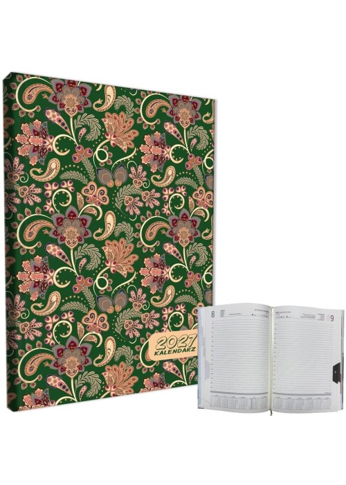 Kalendarz 2027 A5 dzienny sb/nd osobno Paisley