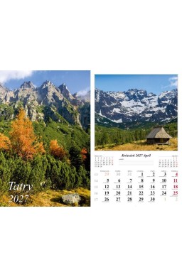 Kalendarz 2027 ścienny Tatry