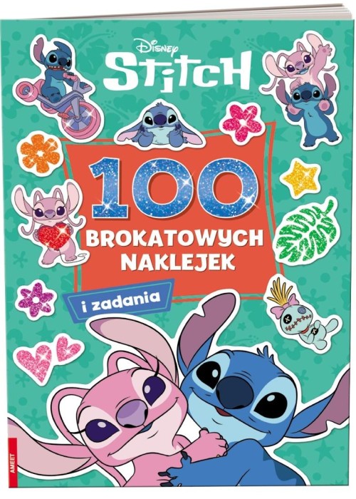 Disney Stitch. 100 brokatowych naklejek
